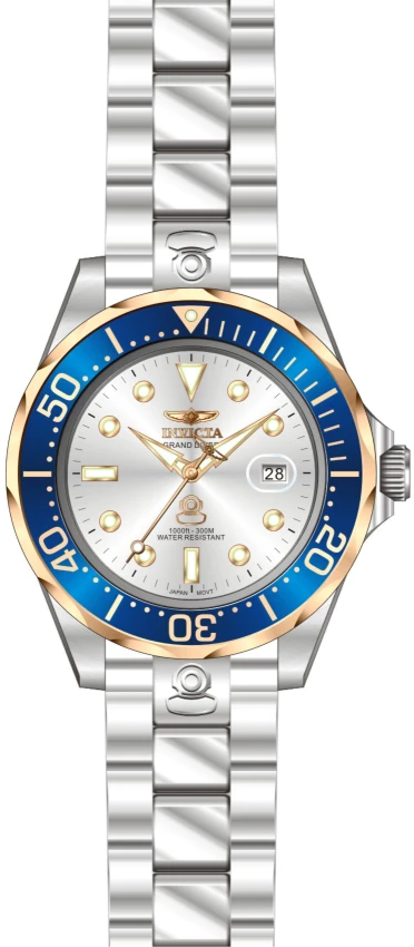 レア　高品質　瑪瑙　フレイム　ジオード　ホワイトブルーグレー Pro Diver model 13789 | Invictawatch