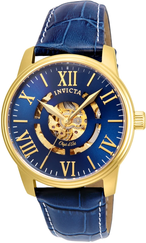Offerdal 掛時計 ネイビー 約30cm Objet D Art model 22601 | Invictawatch