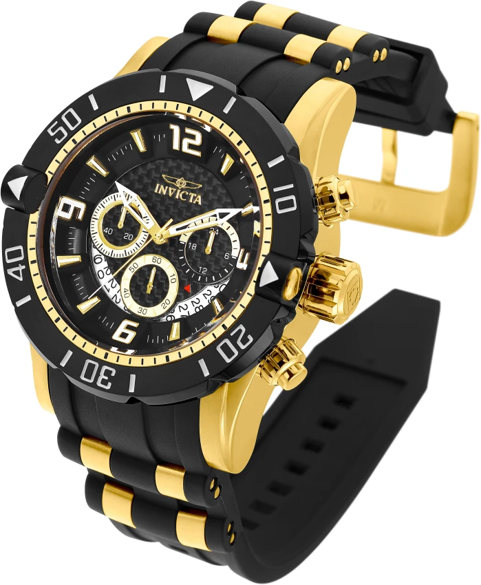 INVICTA 腕時計 クロノグラフ ゴールド ブラック Pro Diver model 23702 | Invictawatch