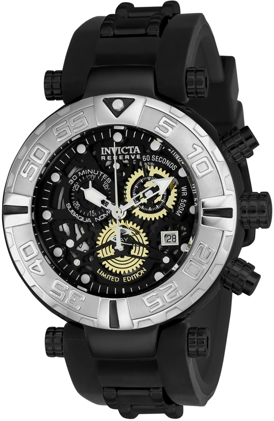 希少。Invictaブラックスピネル.クロノグラフ Subaqua model 24612 | Invictawatch