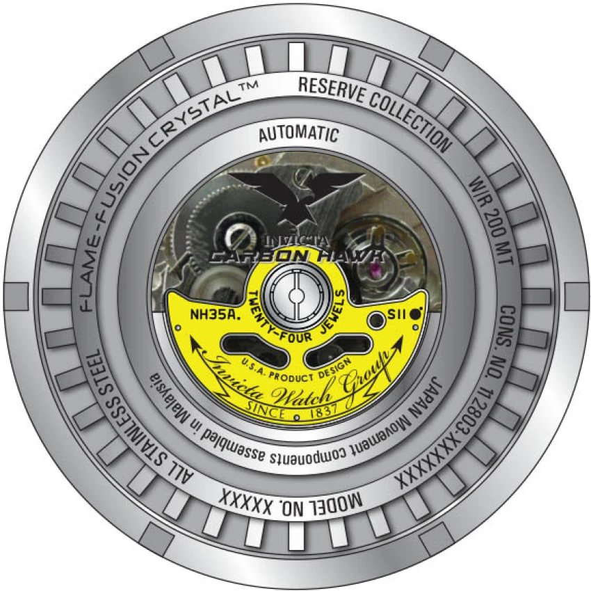 Carbon Hawk model 38946 | Invictawatch