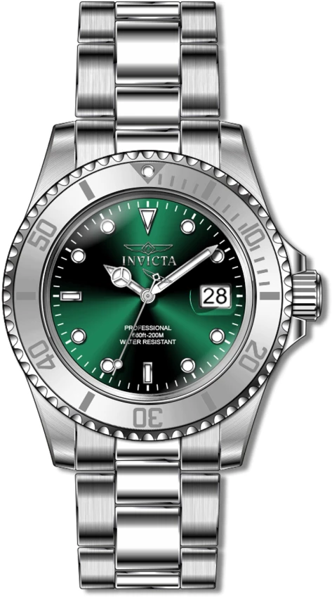 白緑ウィリデ Pro Diver model 52013 | Invictawatch