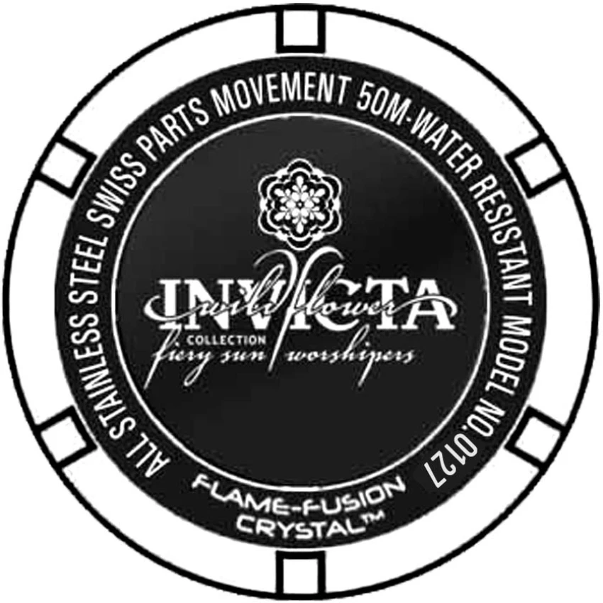 Женские часы Invicta Wildflower Swiss Ronda 763 Caliber Watch - 21.5mm, Gold, Steel (ZG-0127), цвет: Золотой / Стальной — фото 3