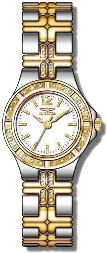 Женские часы Invicta Wildflower Swiss Ronda 763 Caliber Watch - 21.5mm, Gold, Steel (ZG-0127), цвет: Золотой / Стальной — фото 2