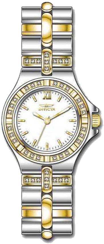 Женские часы Invicta Wildflower Ferryn Swiss Ronda 763 Caliber - 21.5mm, Steel, Gold (0133), цвет: Стальной / Золотой — фото 2