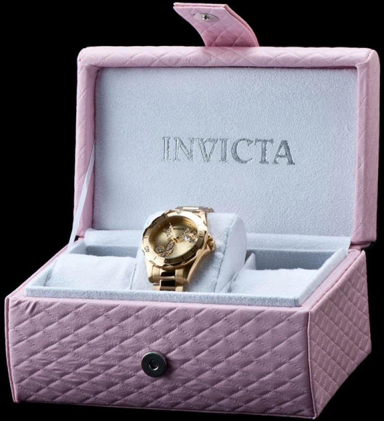 Женские часы Invicta Angel - 38mm, Gold (ZG-12505), цвет: Золотой — фото 4
