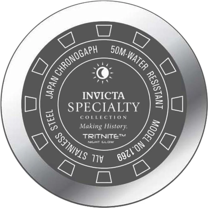 Мужские часы Invicta Specialty Pulse Watch - 50mm. Steel (1269), цвет: Стальной — фото 3