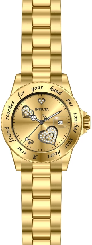 Женские часы Invicta Angel - 40mm, Gold (ZG-14733), цвет: Золотой — фото 2