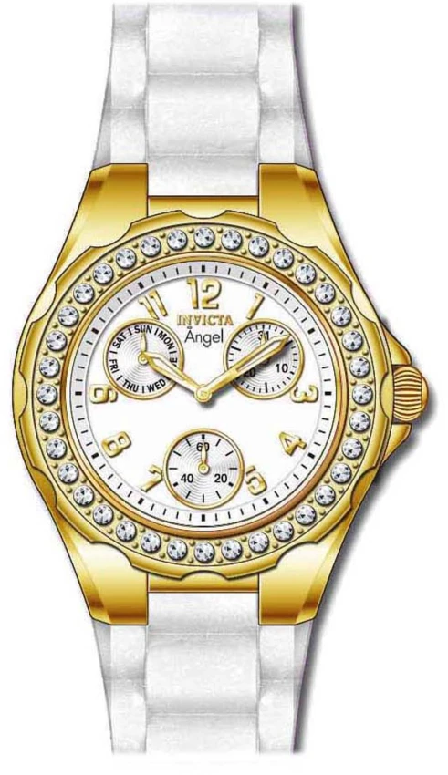 Женские часы Invicta Angel - 38mm, White (1644), цвет: Белый — фото 2