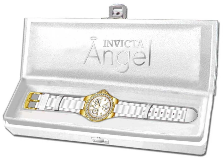 Женские часы Invicta Angel - 38mm, White (1644), цвет: Белый — фото 5