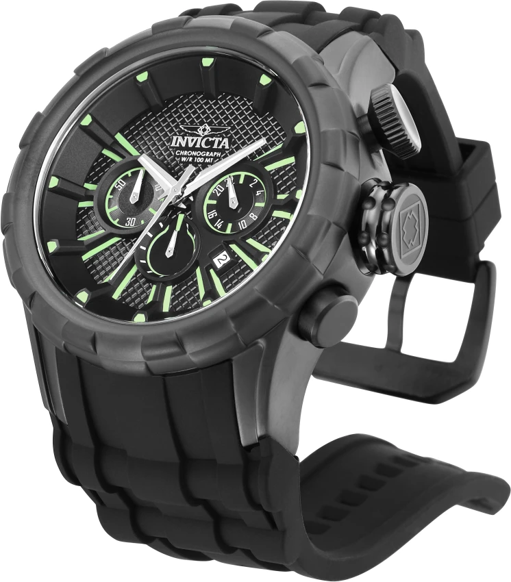 Мужские часы Invicta I-Force Barricon Watch - 52mm, Black (16974), цвет: Чёрный — фото 4