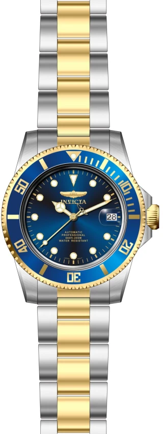 Мужские часы Invicta Pro Diver Navarch Automatic Watch - 40mm. Steel, Gold (17045), цвет: Стальной / Золотой — фото 2