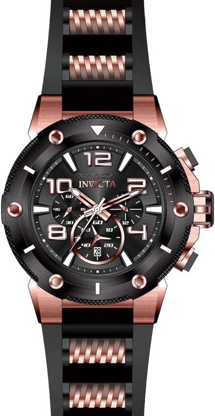 Мужские часы Invicta Speedway - 51.5mm, Rose Gold, Black (ZG-17201), цвет: Золотой / Чёрный — фото 2