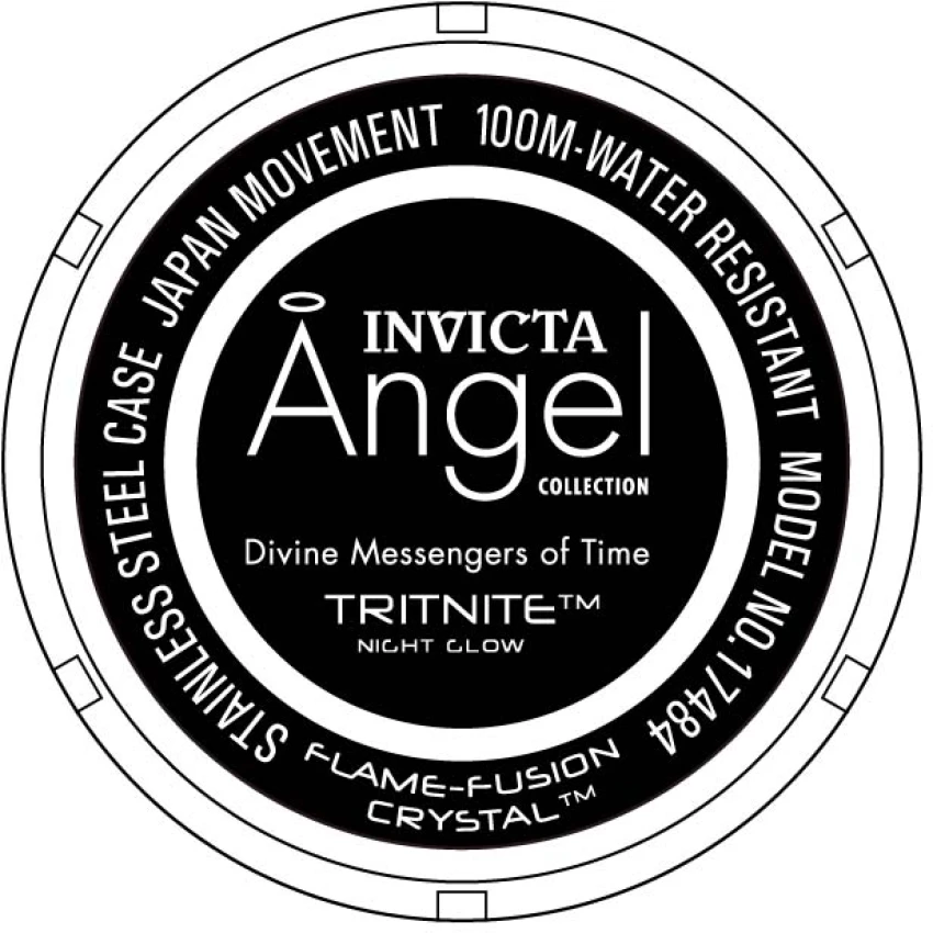 Женские часы Invicta Angel Halo Watch - 38mm. White (17484), цвет: Белый — фото 3