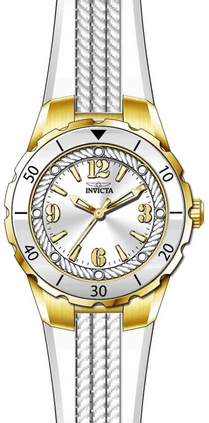 Женские часы Invicta Angel Halo Watch - 38mm. White (17484), цвет: Белый — фото 2