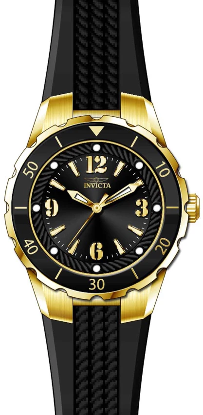 Женские часы Invicta Angel Halo - 38mm. Black (17486), цвет: Чёрный — фото 2