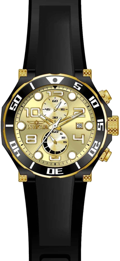 Мужские часы Invicta Pro Diver Hemicrest Watch - 50mm, Black (17815), цвет: Чёрный — фото 2