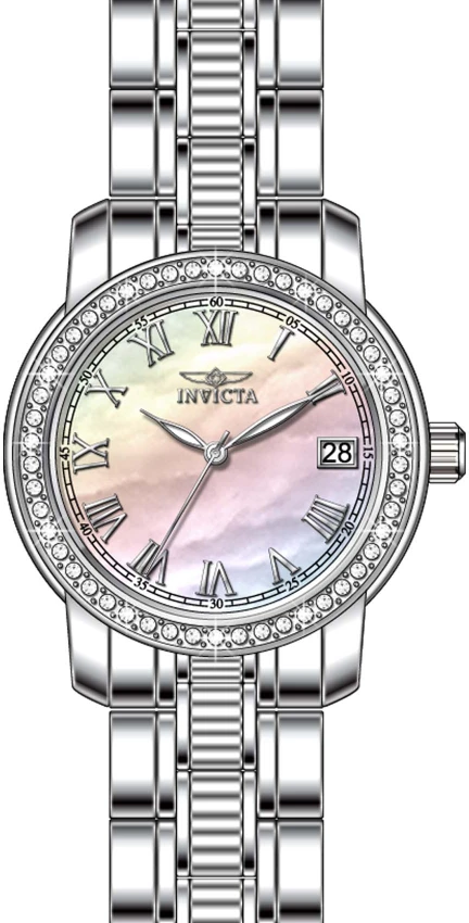 Женские часы Invicta Specialty Watch w/ Mother of Pearl Dial - 32mm, Steel (18078), цвет: Стальной — фото 2