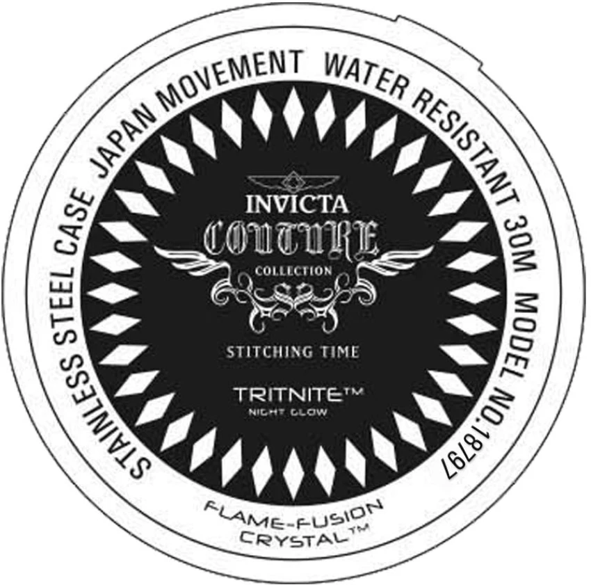 Женские часы Invicta Angel Watch - 38mm. Black (18797), цвет: Чёрный — фото 3