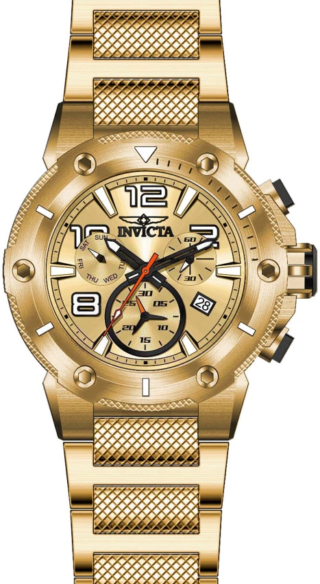 Мужские часы Invicta Speedway Septara Swiss Ronda Z60 Caliber Watch - 51.5mm, Gold (ZG-19529), цвет: Золотой — фото 2
