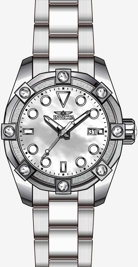 Женские часы Invicta Angel - 40mm, Steel (20318), цвет: Стальной — фото 2