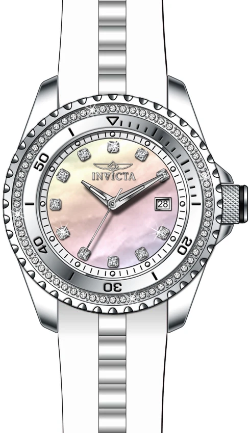 Женские часы Invicta Wildflower Watch - 40mm, White (21415), цвет: Белый — фото 2