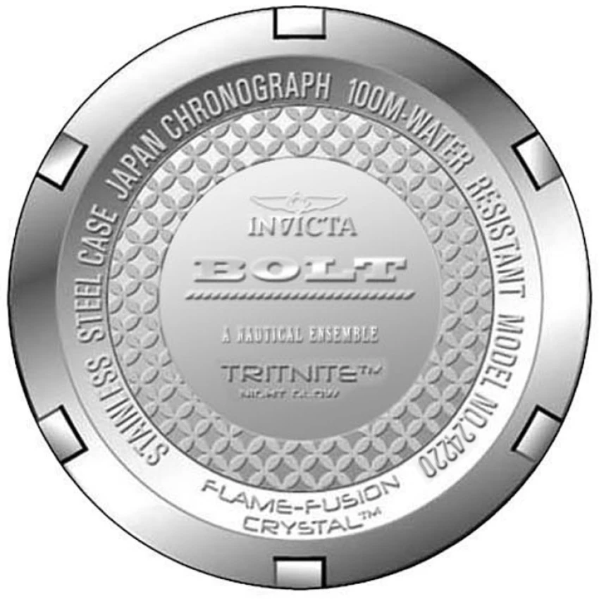 Мужские часы Invicta Bolt Tensile - 50mm. Black (ZG-24220), цвет: Чёрный — фото 3