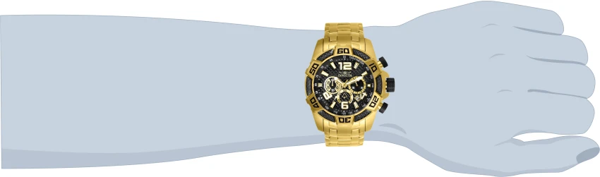 Мужские часы Invicta Pro Diver Scuba Watch - 50mm, Gold (ZG-25853), цвет: Золотой — фото 7