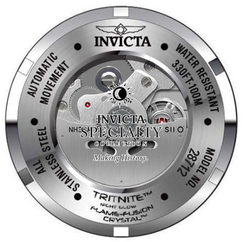 Мужские часы Invicta Specialty Roulette Automatic - 52mm, Black (ZG-28712), цвет: Чёрный — фото 3