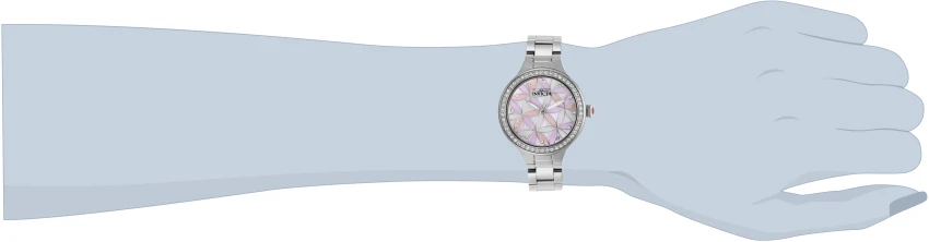 Женские часы Invicta Wildflower Watch w/ Mother of Pearl Dial - 34mm, Steel (28823), цвет: Стальной — фото 4