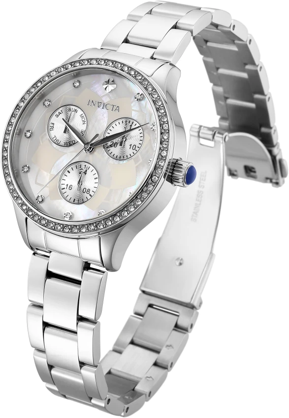 Женские часы Invicta Wildflower Watch - 35mm. Steel (29090), цвет: Стальной — фото 4