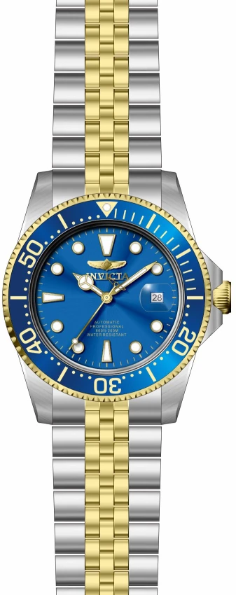 Мужские часы Invicta Pro Diver Navigator Automatic - 42mm. Steel, Gold (ZG-30093), цвет: Стальной / Золотой — фото 2