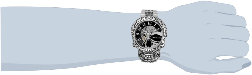 Мужские часы Invicta Artist Grimoire Quartz Watch - 50.5mm, Steel, Black (31907), цвет: Стальной / Чёрный — фото 2