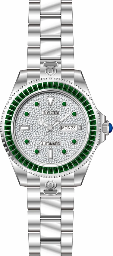 Мужские часы Invicta Grand Diver Paveon Automatic Watch - 47mm. Steel (33056), цвет: Стальной — фото 2