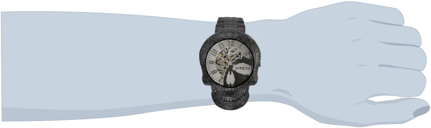 Мужские часы Invicta Artist Grimoire Quartz Watch - 50.5mm, Steel, Black (33967), цвет: Стальной / Чёрный — фото 3
