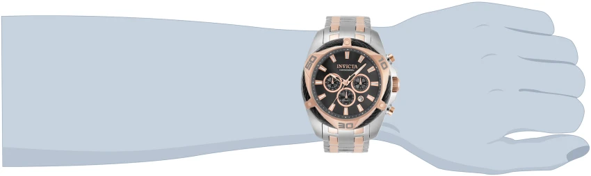 Мужские часы Invicta Bolt Tensora - 50mm, Steel, Rose Gold (ZG-34135), цвет: Стальной / Золотой — фото 5