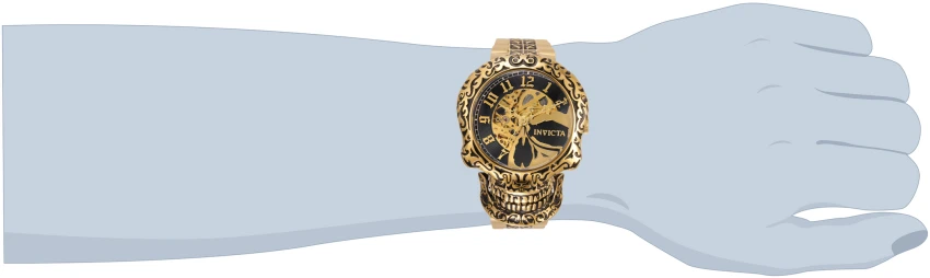 Мужские часы Invicta Artist Morthos Quartz Watch - 50.5mm, Black, Gold (35109), цвет: Чёрный / Золотой — фото 3