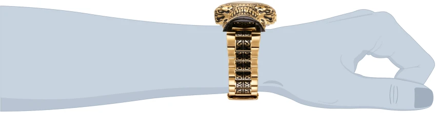 Мужские часы Invicta Artist Morthos Quartz Watch - 50.5mm, Black, Gold (35109), цвет: Чёрный / Золотой — фото 2