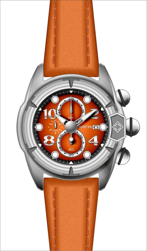 Мужские часы Invicta Lupah Bulwaryn Watch - 52mm, Orange (35256), цвет: Оранжевый — фото 2