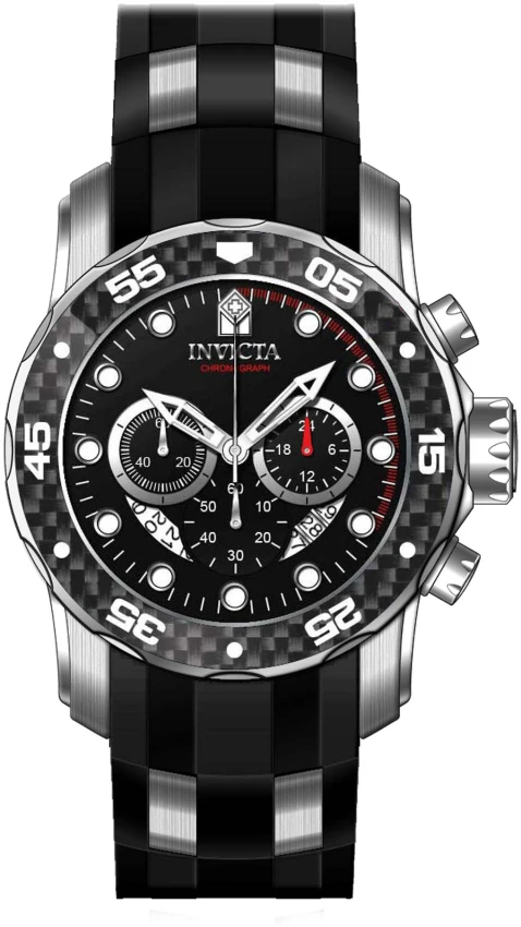 Мужские часы Invicta Pro Diver Scuba Watch - 48mm. Black. Steel (35414), цвет: Стальной — фото 2