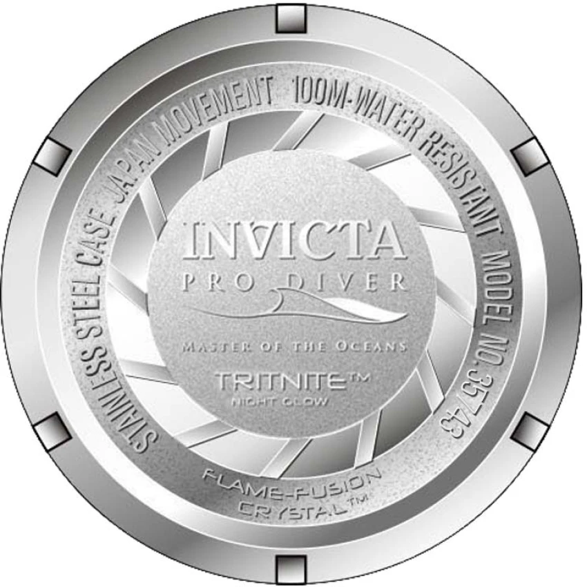Мужские часы Invicta Pro Diver Impact Watch - 50mm. Black (35743), цвет: Чёрный — фото 3