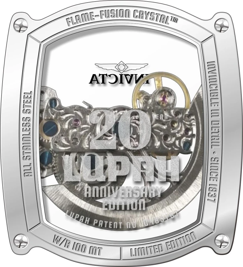 Мужские часы Invicta Lupah Ghost Bridge Automatic Watch - 50mm, Gold, Rose Gold (36419), цвет: Золотой — фото 3