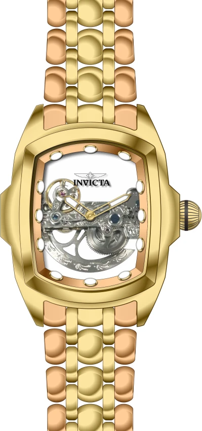 Мужские часы Invicta Lupah Ghost Bridge Automatic Watch - 50mm, Gold, Rose Gold (36419), цвет: Золотой — фото 2