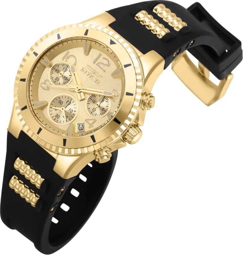Женские часы Invicta BLU Sculvaris - 39mm, Gold, Black (36909), цвет: Золотой / Чёрный — фото 4