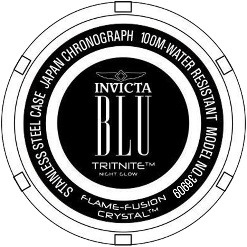 Женские часы Invicta BLU Sculvaris - 39mm, Gold, Black (36909), цвет: Золотой / Чёрный — фото 3