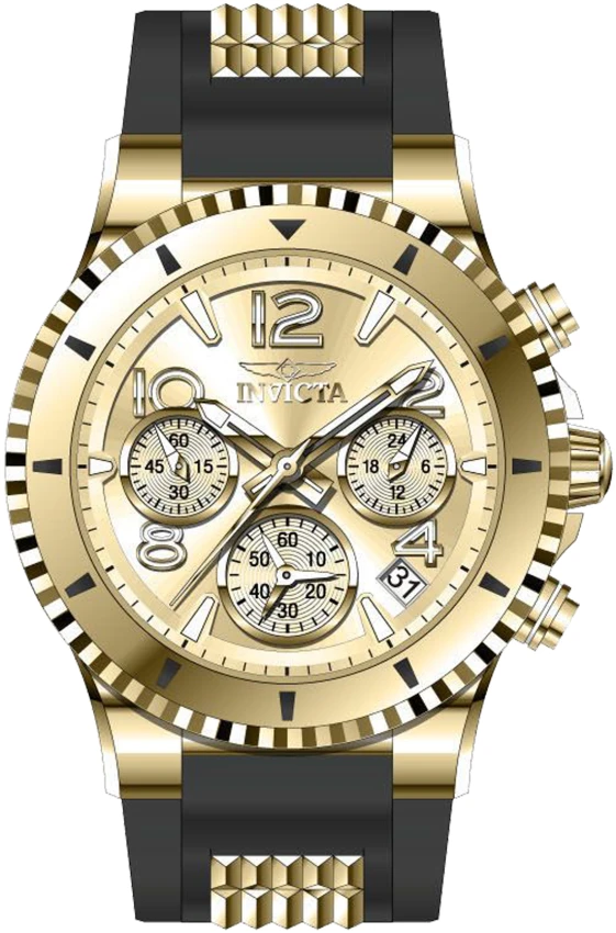 Женские часы Invicta BLU Sculvaris - 39mm, Gold, Black (36909), цвет: Золотой / Чёрный — фото 2