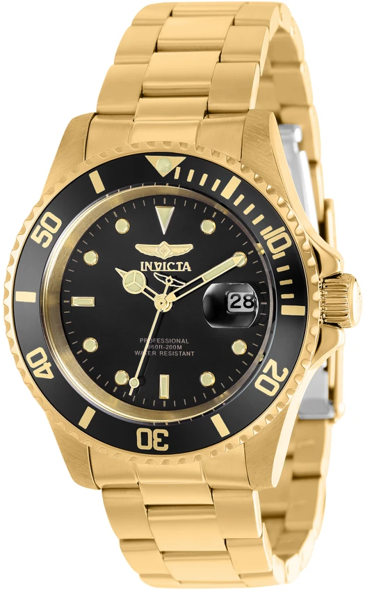 Мужские часы Invicta Pro Diver Watch - 40mm, Gold (37160), цвет: Золотой — фото 4