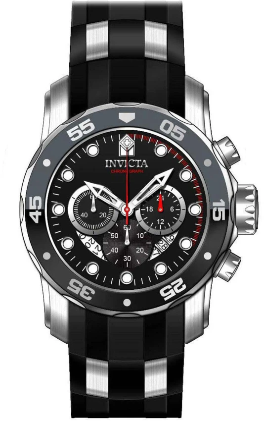 Мужские часы Invicta Pro Diver Scuba Watch - 48mm. Steel. Black (37230), цвет: Чёрный — фото 2