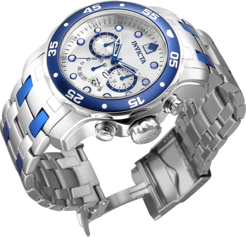 Мужские часы Invicta Pro Diver - 48mm. Steel, Blue (ZG-37691), цвет: Стальной / Синий — фото 4