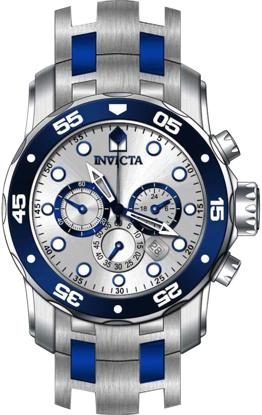 Мужские часы Invicta Pro Diver - 48mm. Steel, Blue (ZG-37691), цвет: Стальной / Синий — фото 2